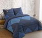 Ibenzoa® Dekbedovertrekset 240x220cm Katoen Blauw Geblokt