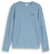 Tom Tailor Sweatshirt met zak met ritssluiting - Maat XXXL - mountain spring blue