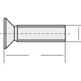 TOOLCRAFT 889762 Vis de tête M3 12 mm Phillips DIN 965 Acier zingué 1 pièce(s)