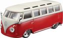 Bburago VW T1 Bus Samba, rood-wit - modelauto 1:32