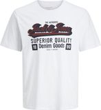 JACK&JONES Jongens T-shirt met ronde hals en korte mouwen, wit, maat 152
