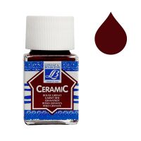 Lefranc Bourgeois Ceramic & Porcelain Paint 377 Garnet Red (50 ml)