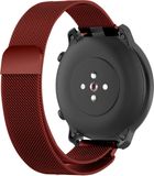 Strap-it Milanees bandje 20mm - Rood - Geschikt voor 20mm Smartwatches