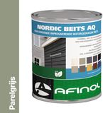 AFINOL Nordic Beits AQ Houtbeits voor buiten Parelgrijs Zijdeglans 750 ml