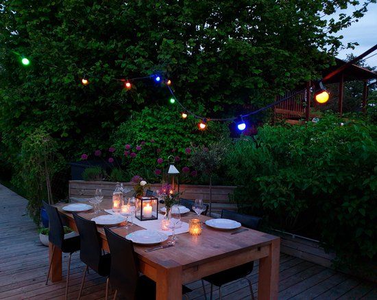 Calex Lichtsnoer 10m - Gekleurd Licht - 10 Lampen - Buiten