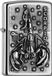 Zippo Aansteker Scorpio Geborsteld Chroom Metaal