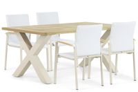 Lifestyle Garden Furniture Lifestyle Brandon/Cardiff 180 cm dining tuinset 5-delig