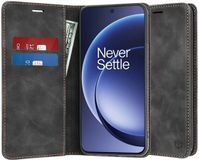 Techsuit Hoesje geschikt voor OnePlus 15R - Confy Book Wallet Case - Zwart