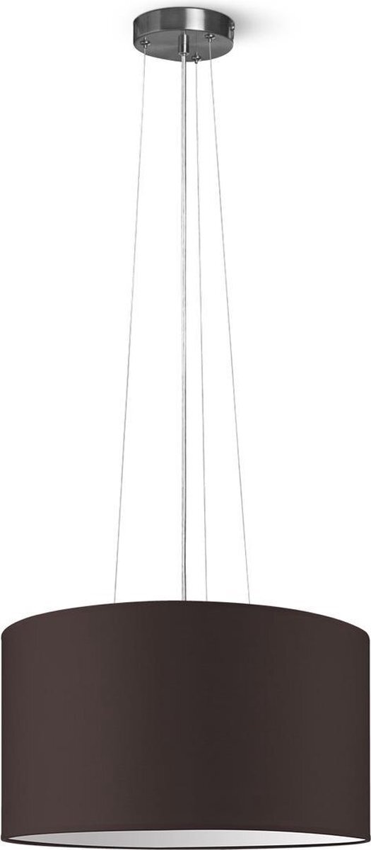 Home Sweet Home Hanglamp - - verlichtingspendel inclusief lampenkap - moderne pendellamp - 1 lichts - Ø 45 cm lengte 100cm - geschikt voor E27 LED lampe - bruin