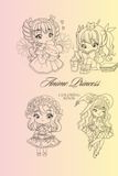 Anime Princess: Coloring Book
