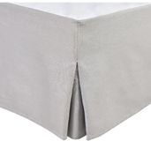 Bedomranding, HOME LINGE PASSION Bedbodemhoes - 160 x 200 cm + 30 cm - Lichtgrijs