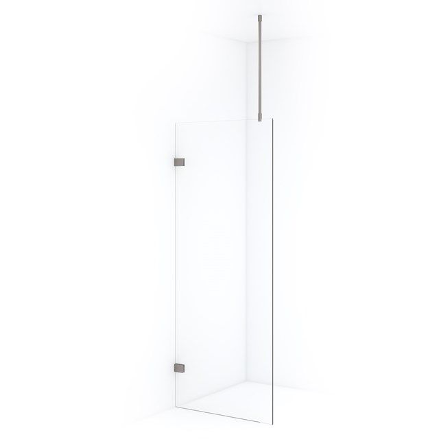 Maxaro Inloopdouche Diamond 80cm 8mm Helder Veiligheidsglas Geborsteld RVS