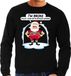 Bellatio Decorations Shoppartners Bv Foute Kersttrui / sweater - Im broke enjoy your fits spoiled kiddies - Kerst is duur - zwart - heren - kerstkleding / kerst outfit M