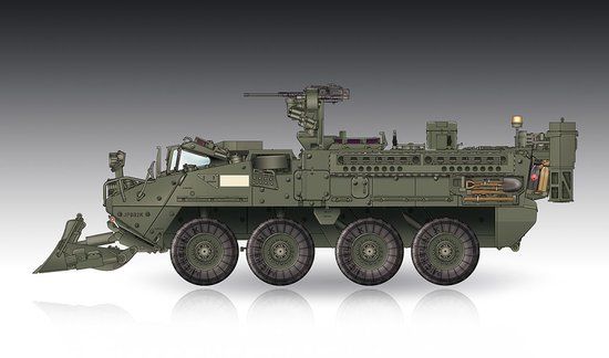 Trumpeter Modelbouwpakket Militaire voertuigen - 07456 M1132 Stryker Engineer Squad Vehicle w/SOB Plastic - 1:72 - Modelbouw