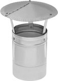 KOTARBAU® Schoorsteenkap, Verzinkt Staal, 140 mm, Zilver