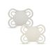MAM Perfect fopspeen voor baby's van 2-6 maanden, neutraal mat, 2 stuks | Extra dunne en flexibele speen van Skin Soft siliconen, gemakkelijk aan te nemen, met zelfsteriliserende doos