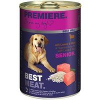 PREMIERE Best Meat natvoer hond, senior Lam en rijst 6x400 g