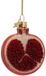Vondels Boule de Noël - Grenade 8cm en Verre, Rouge