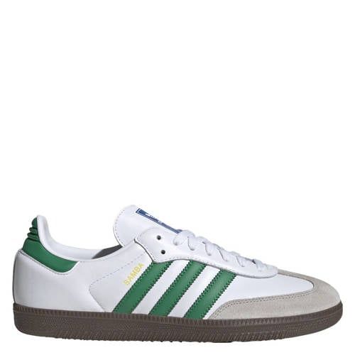 adidas Originals Samba OG leren sneakers wit/groen