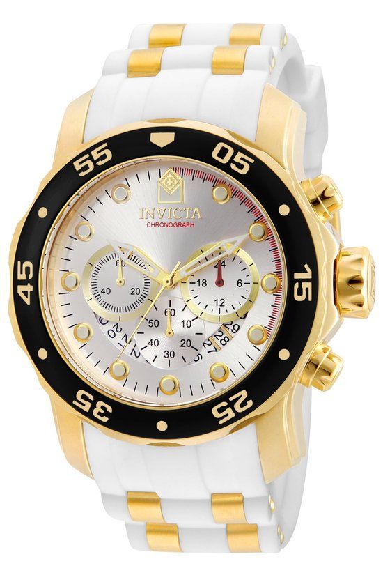 Invicta Pro Diver - SCUBA 20292 Heren Horloge - Waterdicht - Analoog - Quartz Uurwerk - Roestvrij Staal met zilveren Wijzerplaat - 48mm