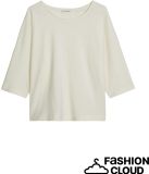 marc o'polo - Dames t-shirt lange mouw - Maat M - Vrouwen - wit - katoen