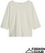 marc o'polo - Dames t-shirt lange mouw - Maat M - Vrouwen - wit - katoen