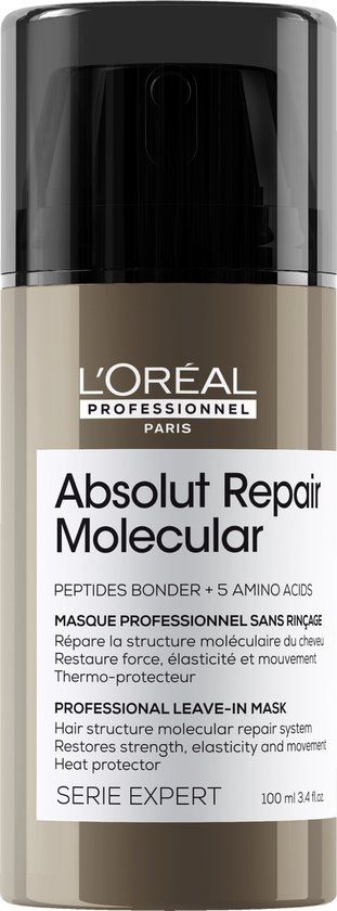 L'Oréal Professionnel Absolut Repair Molecular Leave-in Mask 100 ml - Voor beschadigd haar