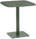 Hespéride ALEGORIA table de jardin carrée en acier, 70x70 cm, vert laurier