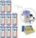 Bestway - Filtres Type II adaptés à la pompe de filtration 58383 - 8 pièces & brosse de nettoyage WAYS