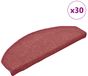 vidaXL - Trapmatten - 30 st - 65x24x4 cm - Bordeaux - Halfrond - Groot