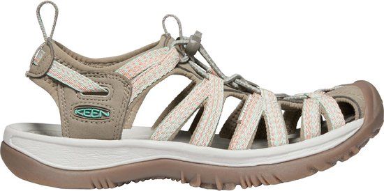 Keen Whisper Dames Wandelsandalen - Taupe/Coral - Maat 40.5