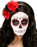 Finidi Halloween haarbandje met zwarte rode rozen