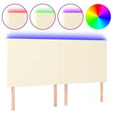 VidaXL Hoofdbord 160 cm Crème Kunstleer