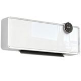 HOMCOM keramische wandverwarming 1000/2000W, elektrische radiator, ventilator, 3 standen, thermostaat, oscillatie, weekprogrammering, timer, detectie van open raam, afstandsbediening, Wit