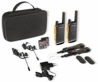 Motorola Talkabout T82 Extreme Walkie Talkies, Twin Pack, B8P00811YDEMAG, 20 x 5 x 3 cm, Zwart/Oranje