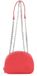 Lacoste Sac bandoulière en cuir Croco Crew Crossover Bag Pompier Rouge