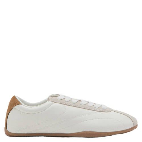 Mango imitatieleren sneakers wit