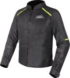 LS2 Breeze Motorfiets Textieljas Zwart/Geel 3XL
