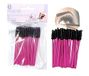 PARENCE - 20 stuks semi-herbruikbare en wasbare wimperborstels van zachte premium siliconen vezels