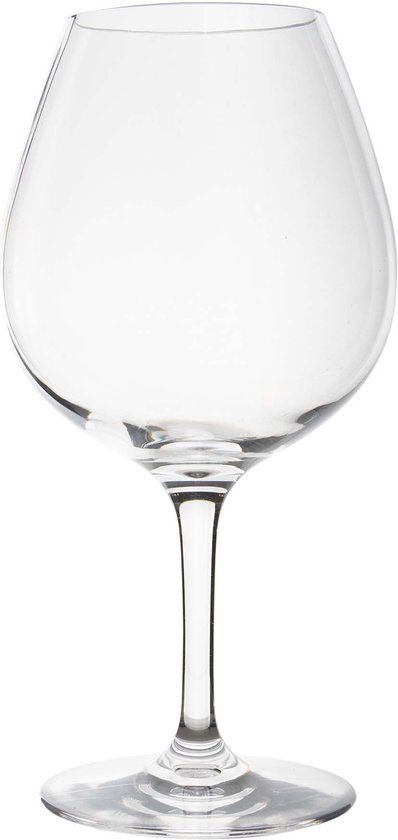 Gimex Linea Line Rode Wijnglas - 680 ml - 2 Stuks - Kunststof - Transparant