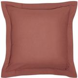 Merkloos Kussensloop vandaag essentieel - 63 x 63+5 cm - 100% Una katoen - Terracotta