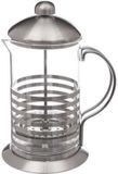 5Five Cafetière à piston - 800 ml - Verre/Acier inoxydable