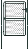 vidaXL Tuinpoort staal 100x150 cm groen