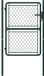 vidaXL Tuinpoort staal 100x150 cm groen