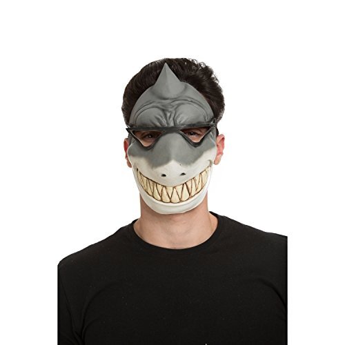 Viving costumes Viving Kostuums 204683 Haaienmasker met beweegbare kaak, Multi kleur, One Size