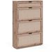 Vicco Schoenklaprek Elven, Eiken, 80 x 122 cm met 3 kantelbare vakken en 1 lade