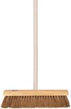 Talen Tools Straatbezem Kokosvezels - 50 cm - harde vezels - buitenbezem - Steel 120 cm