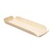 50 Wood 50 stuks - rechthoekige houten schalen 'Wood' 22 x 8 x 2 cm natuurlijk hout