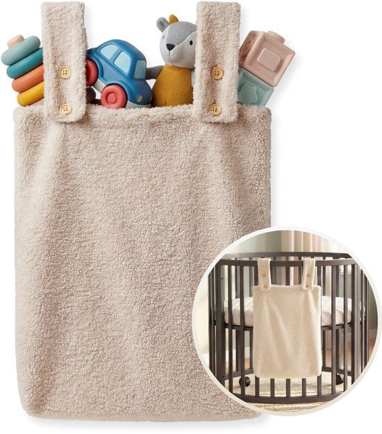 Funnies Boxzak Teddy Stof - Soft Beige - 65x40 cm