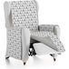 ECOMMERC3 Omkeerbare bankhoes, antislip, 1-zits, grijs